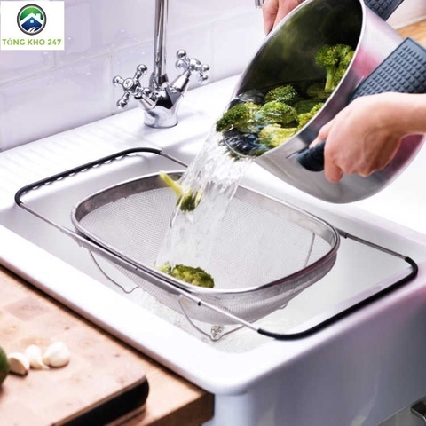 Rổ để chậu rửa chén