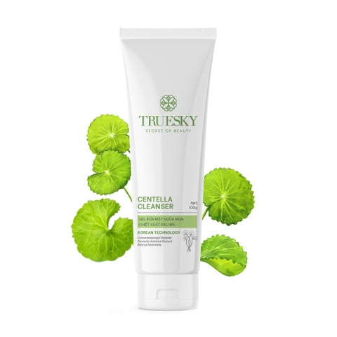 Bigsize - Gel rửa mặt ngăn ngừa mụn Truesky Centella Cleanser chiết xuất rau má 100g