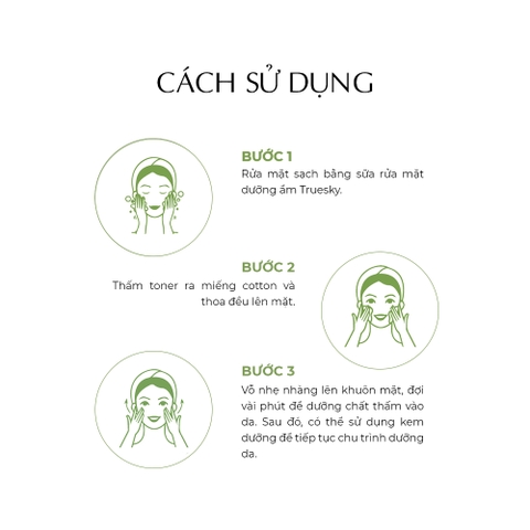 Toner dưỡng ẩm Truesky giúp làm dịu và dưỡng trắng da 70ml