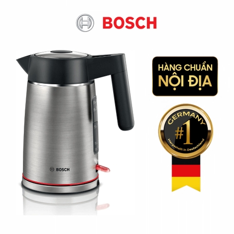 Ấm đun siêu tốc inox Bosch TWK6M480 dung tích 1.7l, công suất 2400W