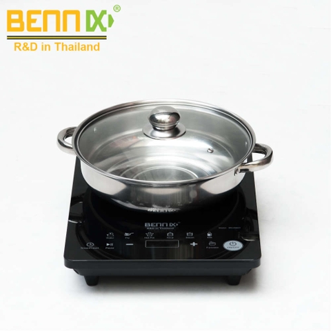 Bếp từ đơn cảm ứng Bennix BN-666iH công suất 2000W tặng kèm nồi lẩu Inox