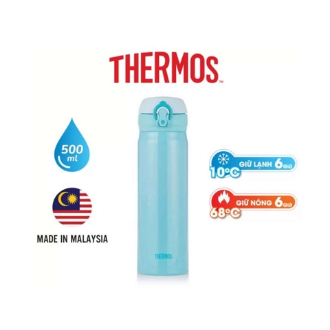 Bình giữ nhiệt Hot & Cool Thermos 500ml siêu nhẹ JNL-502 SKY Xanh