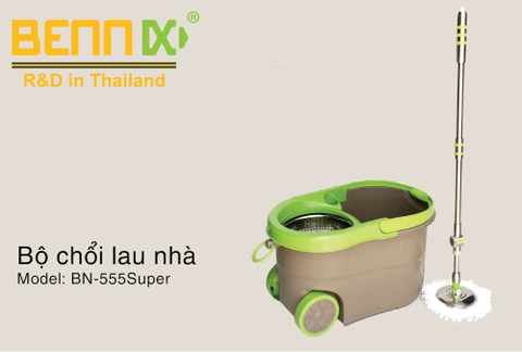 Bộ cây lau nhà Bennix BN-555-Super cán 100% inox