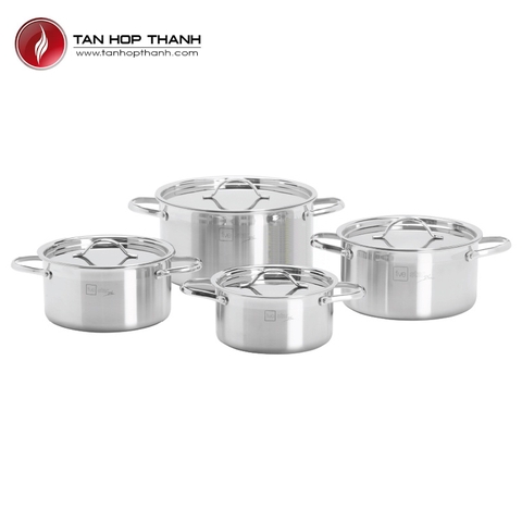 Bộ 4 nồi nox cao cấp thân đúc đáy liền Fivestar FPB4004