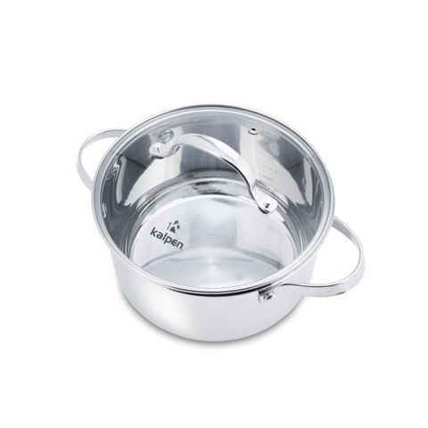 Nồi inox 304 cao cấp 5 đáy Kalpen Lermat size 20cm
