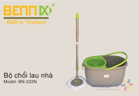 Bộ cây lau nhà tự vắt xoay 360 Bennix Thái Lan BN-222N