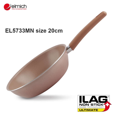 Chảo Chống Dính 3 Lớp ILAG Ultimate Đáy Từ Elmich EL5733MN Size 20cm