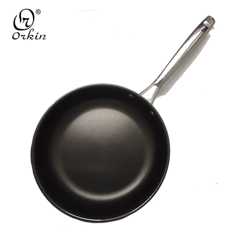 Chảo chống dính Inox 304 thân đúc đáy liên 5 lớp Orkin Thái Lan 24cm OR24I