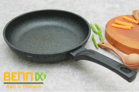 Chảo chống dính vân đá đáy từ Bennix Nano Magic size 24cm