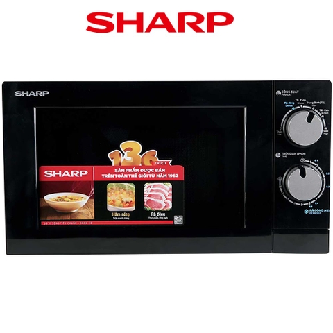 Lò Vi Sóng Sharp R-208VN-WS Dung Tích 20 Lít Bảo Hành 12 Tháng