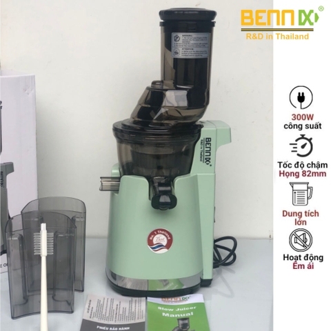 Máy ép chậm nguyên quả Bennix BN-082SJ công suất 300W