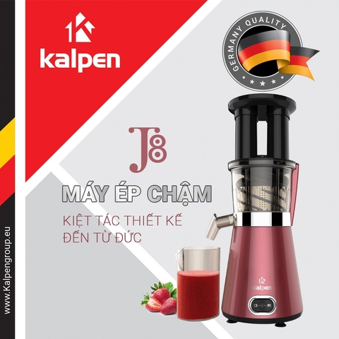 Máy ép chậm Kalpen J8 công suất 400W công nghệ Đức