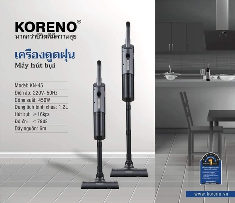 Máy hút bụi cầm tay Koreno Thái Lan KN-45 công suất hút 16000Pa
