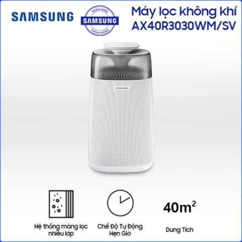 Máy lọc không khí Samsung AX40R3030WM/SV phòng 40m2