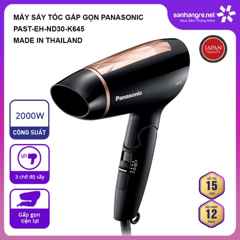 Máy Sấy Tóc Gấp Gọn Panasonic 1800W ND30-K645 Made In Thailand