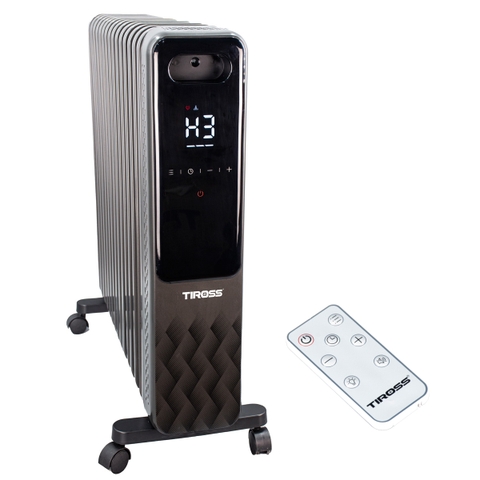Máy sưởi dầu 15 thanh TIROSS TS9222 phòng 30m2 kèm khiển từ xa