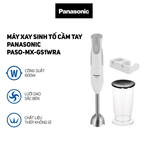 Máy xay sinh tố cầm tay Panasonic PASO-MX-GS1WR công suất 600W
