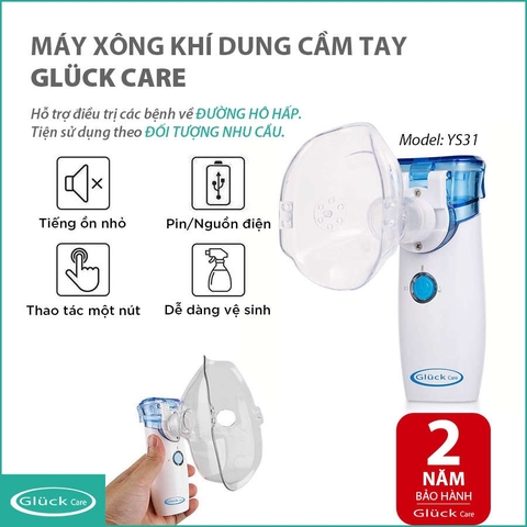 Máy Xông Khí Dung Cầm Tay Gluck Care YS31 Thương Hiệu Đức