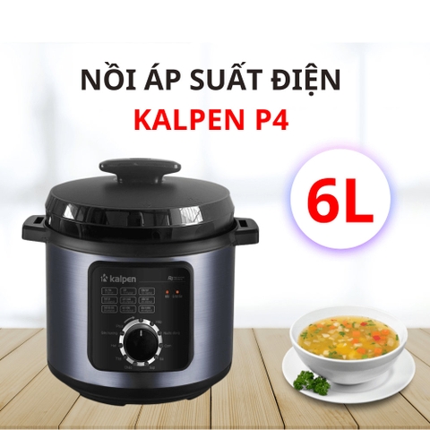 Nồi Áp Suất Điện Kalpen P4 Dung Tích 6L Bảo Hành 24 Tháng