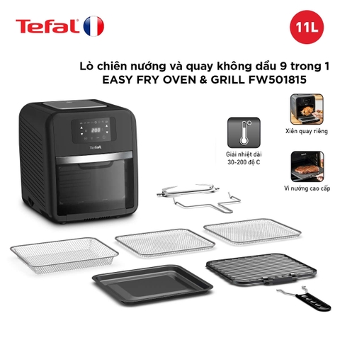 Nồi chiên không dầu điện tử 9 trong 1 Tefal FW501815 dung tích 11L