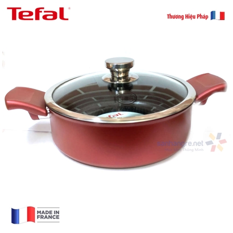 Nồi nhôm chống dính đáy từ thành thấp Tefal Character 24cm C68270