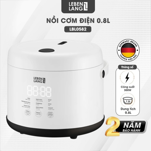 Nồi cơm điện mini 0.8L Lebenlang LBL0582 ruột inox