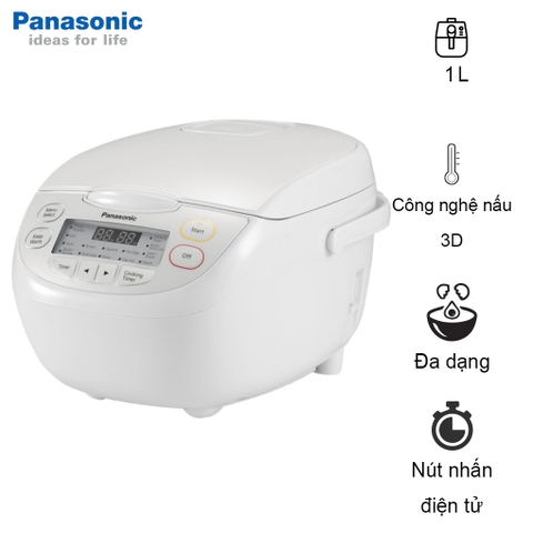 Nồi cơm điện tử Panasonic SR-CL108WRAM dung tích 1L