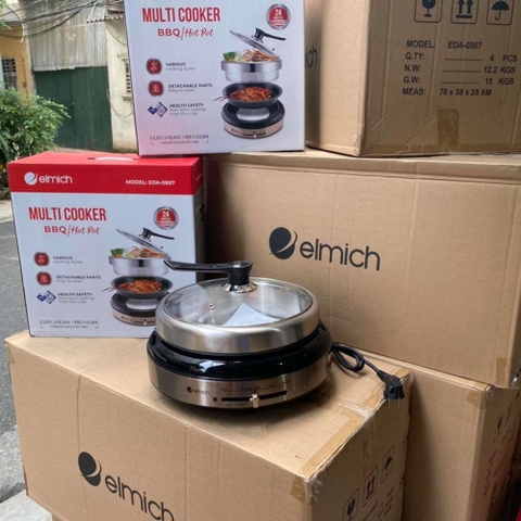 Nồi lẩu nướng điện đa năng Elmich EDA-0807 hàng chính hãng bảo hành 24 tháng