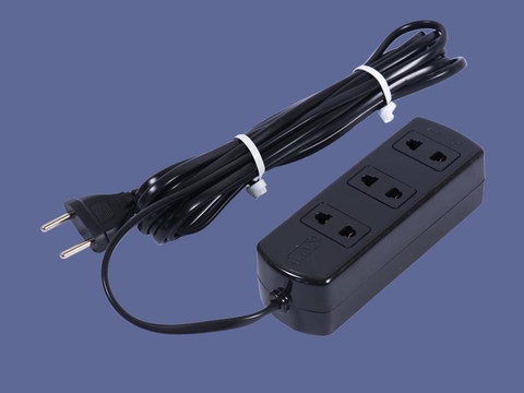 Ổ cắm chịu tải 2000w có dây 3 ổ cắm Nival N3T25C dây 2.5m