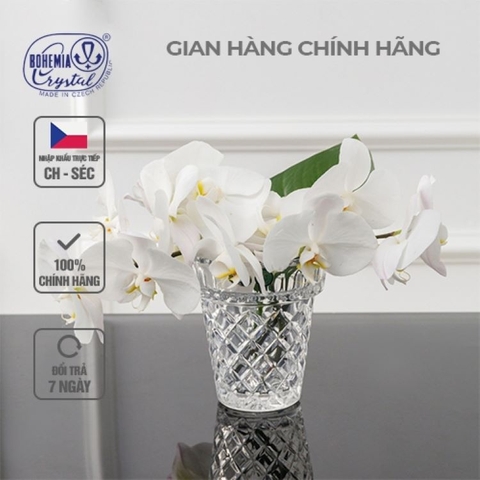 Bình bông pha lê Diamond Classic Bohemia Tiệp Khắc 13.5 cm