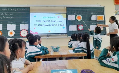 Sản phẩm STEM lớp 1 giúp các em tự tin và sáng tạo hơn