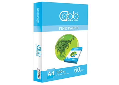 Giấy in Bãi Bằng A4 60gsm