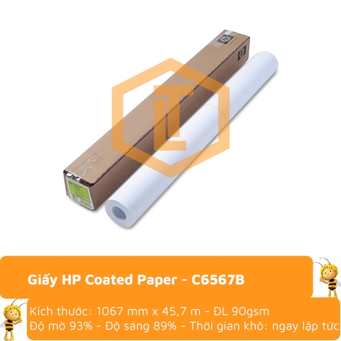Giấy cuộn HP Coated Paper - C6567B