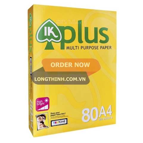 Giấy A4 IK Plus 80gsm