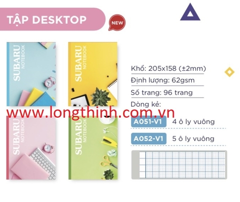 Tập Subaru Desktop 96 trang 62gsm