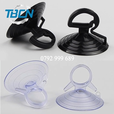 Núm hít kính nhựa PVC tai gài