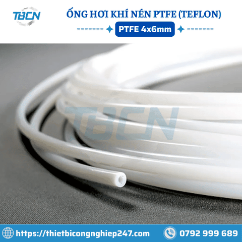 Ống Hơi PTFE Phi 6 (4x6mm)
