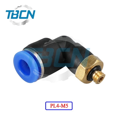 Co Nối Ống Hơi Ren Ngoài PL4-M5