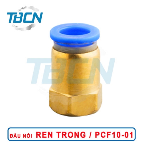 Đầu Nối Nhanh Khí Nén Ren Trong PCF10-01