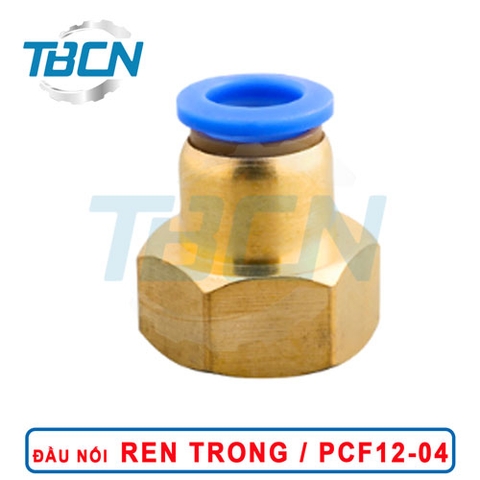 Đầu Nối Nhanh Khí Nén Ren Trong PCF12-04