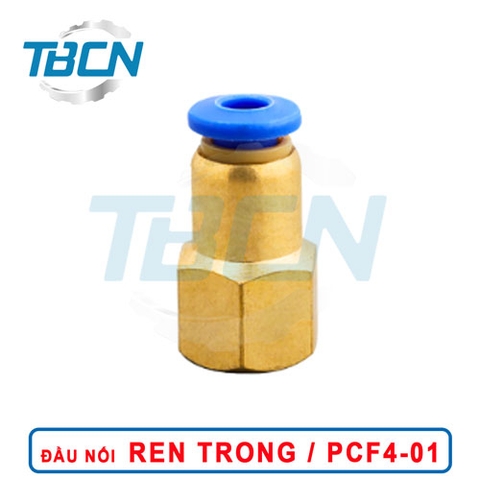 Đầu Nối Nhanh Khí Nén Ren Trong PCF4-01