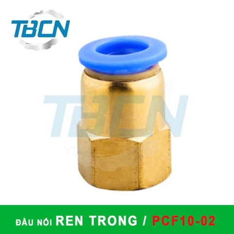 Đầu Nối Nhanh Khí Nén Ren Trong PCF10-02