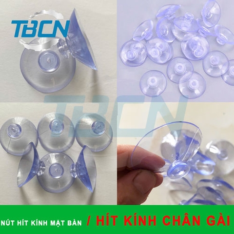 Nút Hít Kính Mặt Bàn - Hít Kính Chân Gài