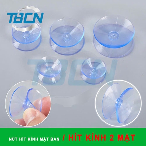 Nút Hít Kính Mặt Bàn - Hít Kính 2 Mặt