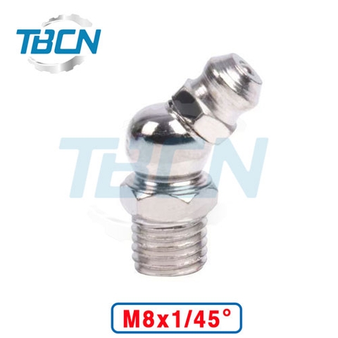 Vú Bơm Mỡ M8 Góc 45 Độ * Sắt