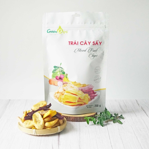 Hoa quả tổng hợp sấy khô Green Chips 250 gram