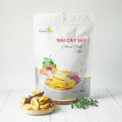 Hoa quả tổng hợp sấy khô Green Chips 500 gram