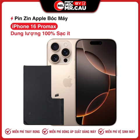 Pin Bóc Máy iPhone 16 Pro Max