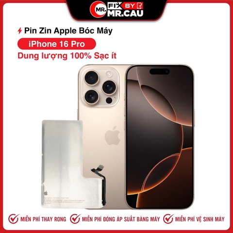 Pin Bóc Máy iPhone 16 Pro