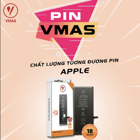 Pin VMAS iPhone 11 Pro Chính Hãng Bảo Hành 18 Tháng 1 đổi 1